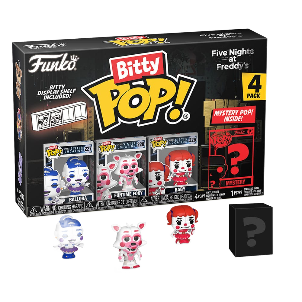 Five Nights at Freddy's Bitty POP! Vinyl Figure 4-Pack Ballora 2,5 cm - Funko Pop! Figures