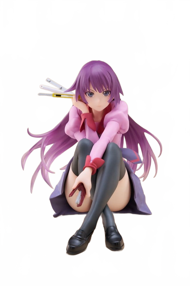 Monogatari PVC Statue Desktop Cute Figure Hitagi Senjougahara 13 cm - Taito Prize Statues