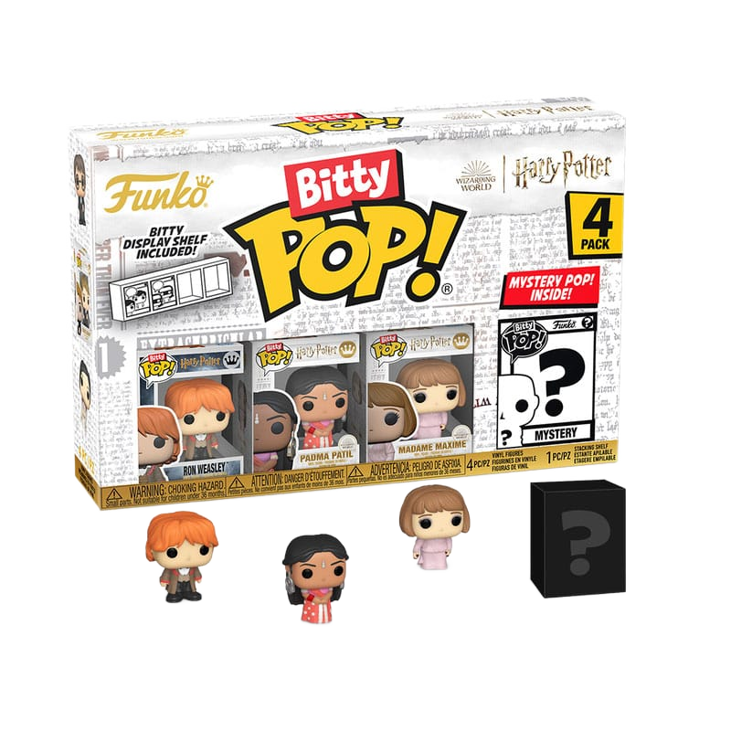 Harry Potter and the Goblet of Fire Bitty POP! Vinyl Figure 4-Pack Ron 2,5 cm - Funko Mini Figures, Pop! Figures