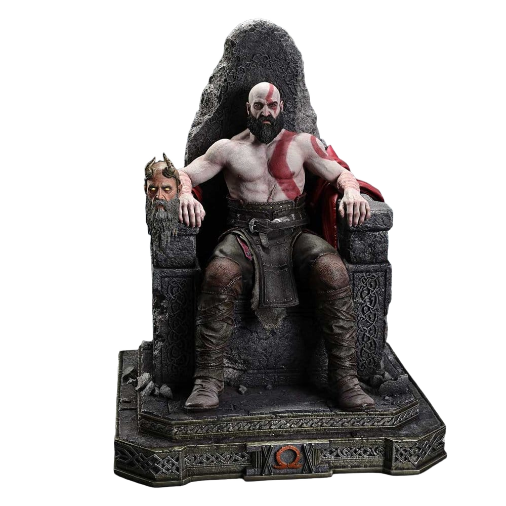 Throne Legacy God of War Series Statue 1/3 Ragnarok Master Thyself Kratos 67 cm - Prime 1 Studio Statues & Busts