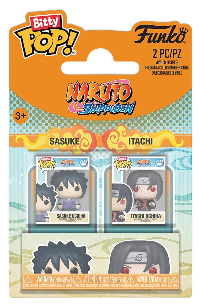 Naruto Bitty POP! Vinyl Figures 2-Pack Sasuke & Itachi 2 cm - Funko Mini Figures