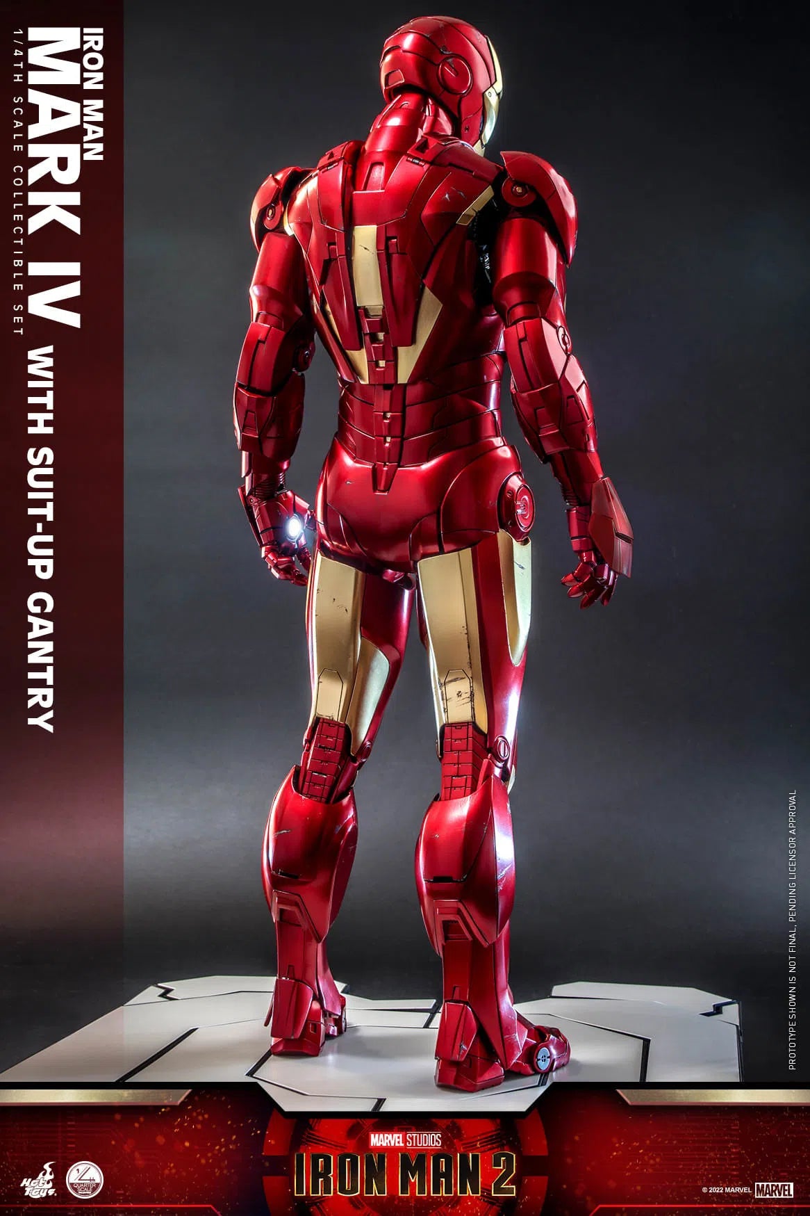 Iron Man: MKIV With Suit Up Gantry: Iron Man 2: Marvel: Quarter Scale: QS021: Hot Toys