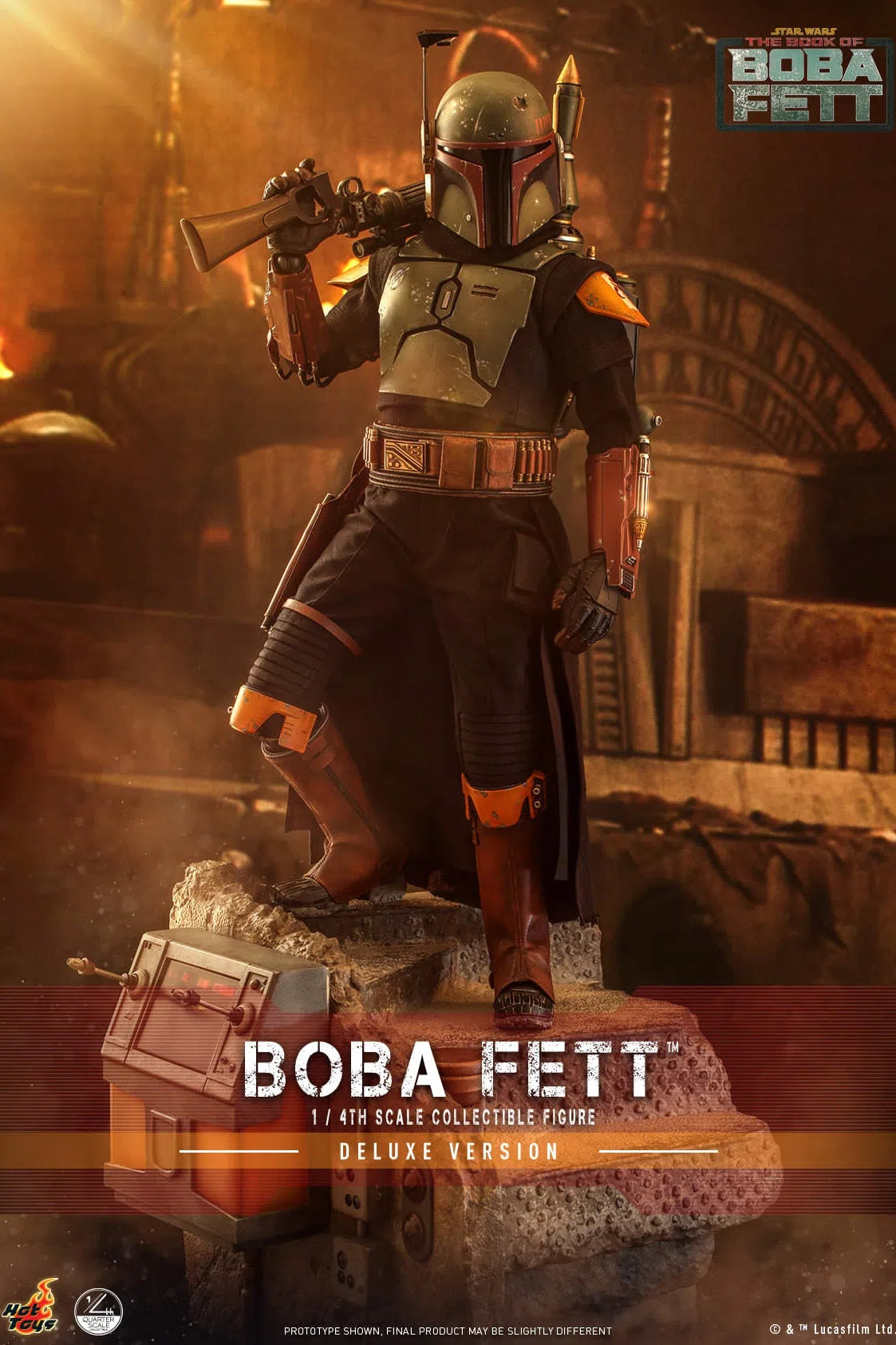 Boba Fett: Deluxe: Star Wars: The Book Of Boba Fett: Quarter Scale: QS023