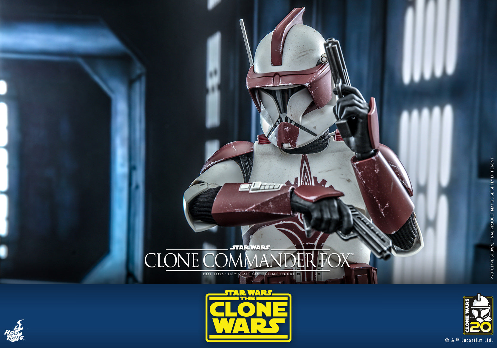 Clone Commander Fox: The Clone Wars: Star Wars: Hot Toys