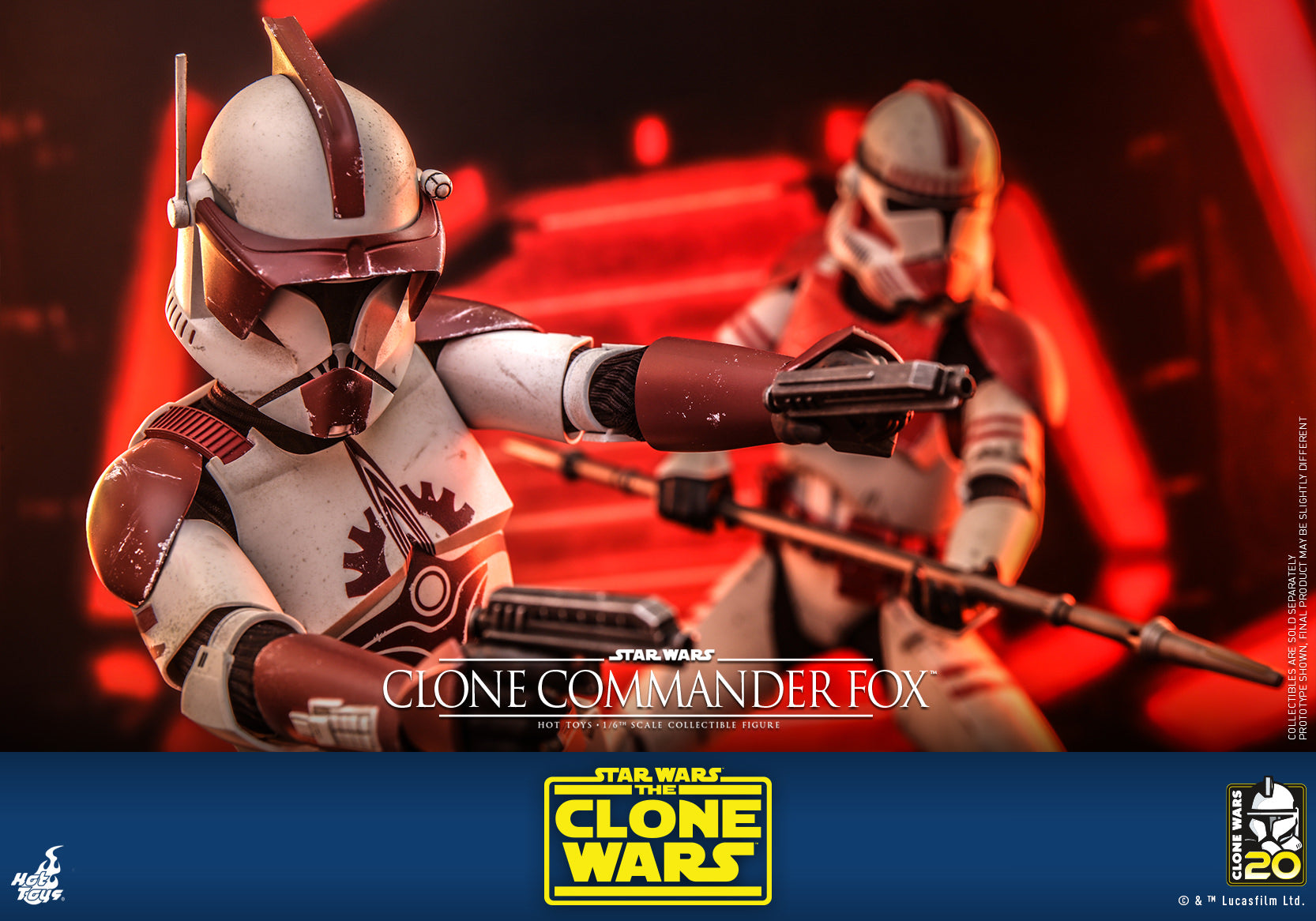 Clone Commander Fox: The Clone Wars: Star Wars: Hot Toys