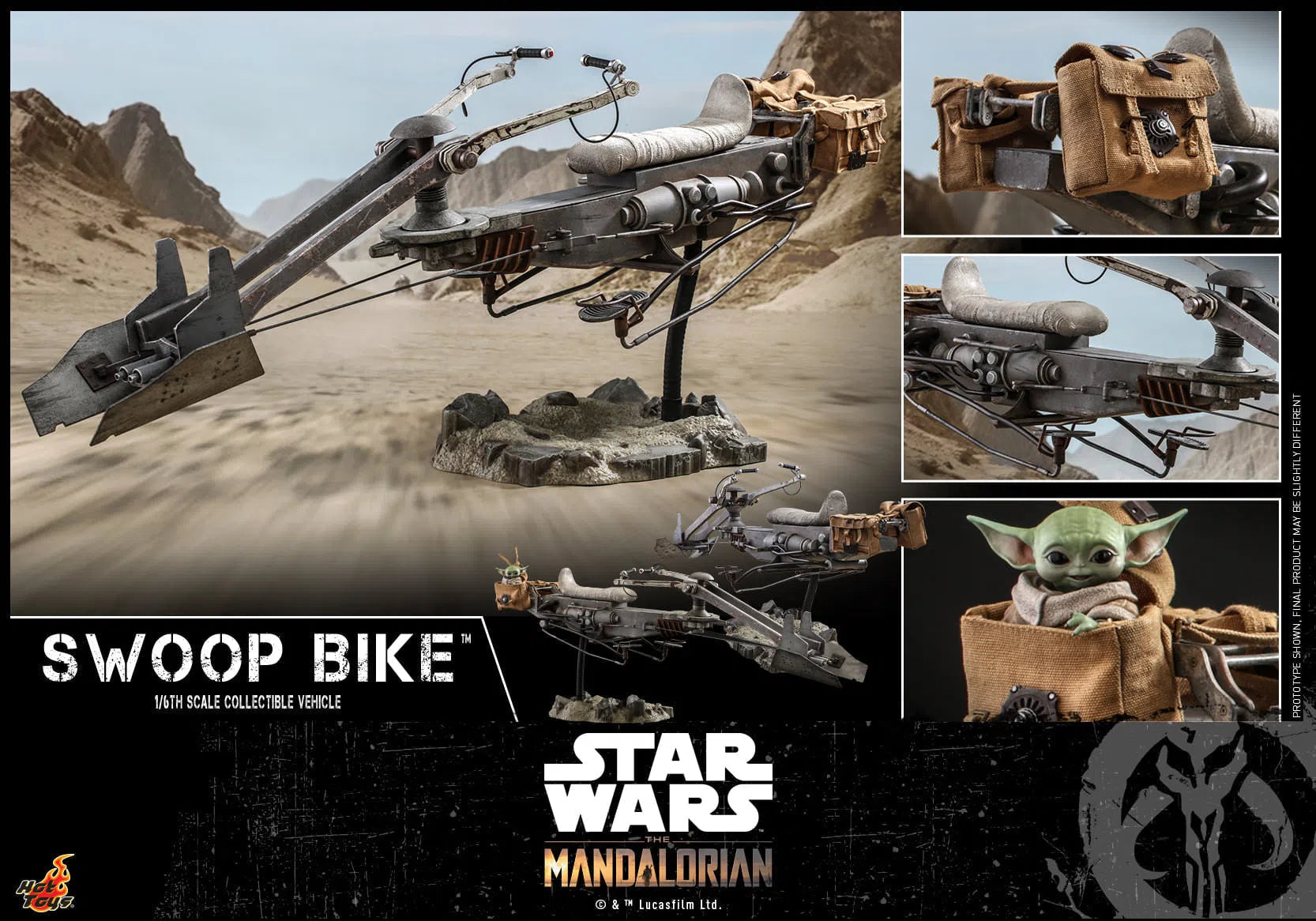 Swoop Bike: Star Wars: The Mandalorian: TMS053: Hot Toys