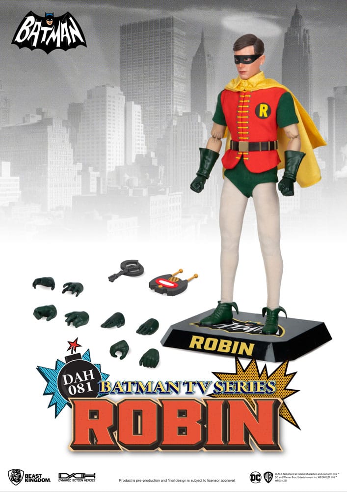 DC Comics Dynamic 8ction Heroes Action Figure 1/9 Batman TV Series Robin