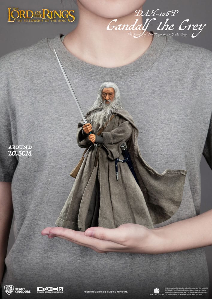 Lord of the Rings Dynamic 8ction Heroes Action Figure 1/9 Gandalf the Grey 21 cm - Beast Kingdom Toys Action Figures