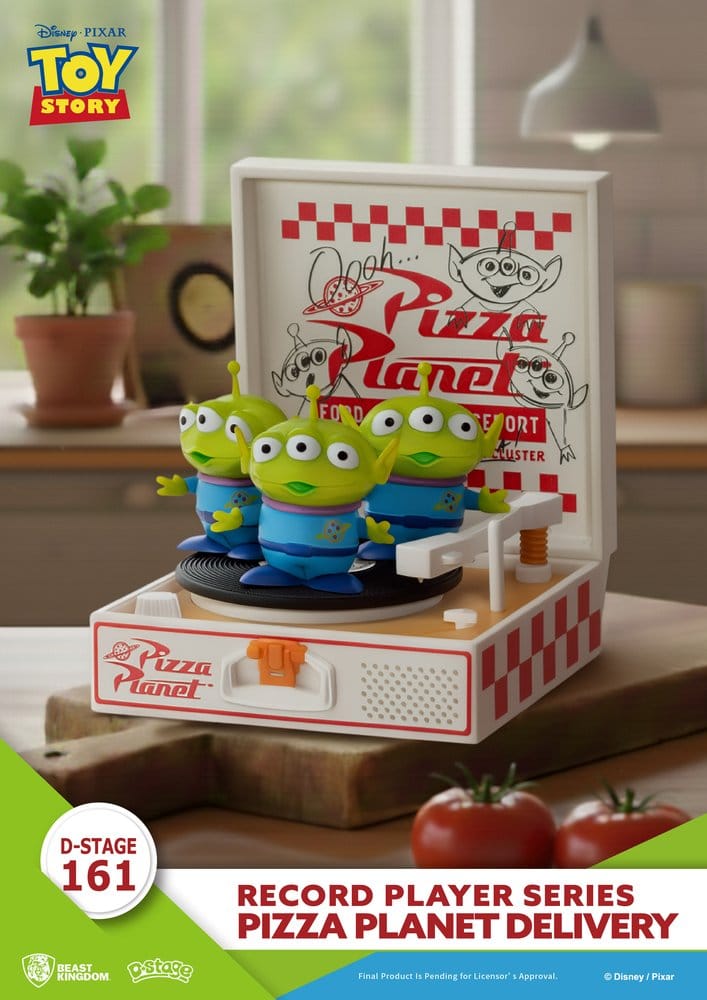 Toy Story Record Player Series PVC figure Pizza Planet Delivery 12 cm - Beast Kingdom Toys Action Figures