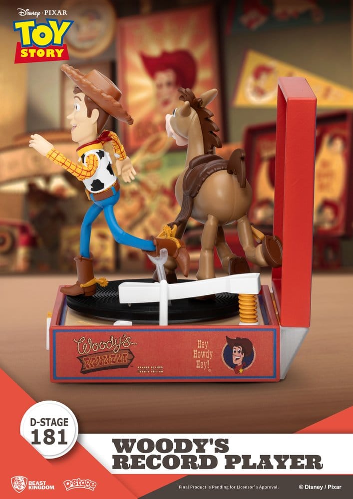 Toy Story Record Player Series PVC figure Woody's Record Player 13 cm - Beast Kingdom Toys Action Figures