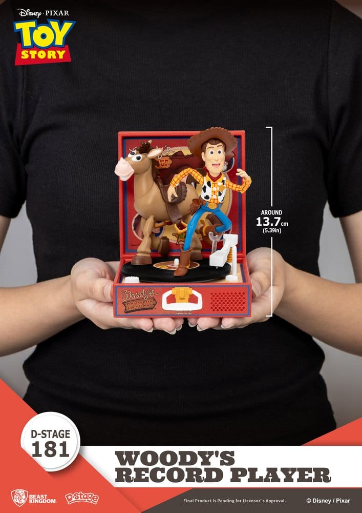 Toy Story Record Player Series PVC figure Woody's Record Player 13 cm - Beast Kingdom Toys Action Figures