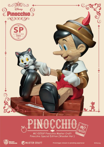 Disney Master Craft Statue Pinocchio Wooden Ver. Special Edition
