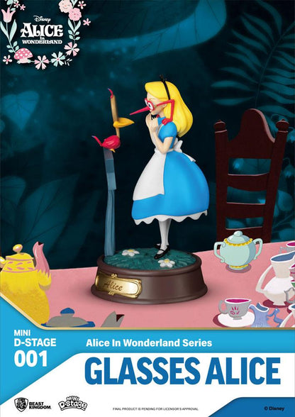 Alice in Wonderland Mini Diorama Stage Statues 6-pack - Beast Kingdom Toys Mini Figures