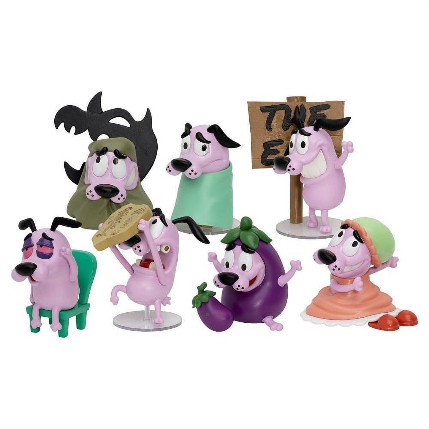 Courage the Cowardly Dog Mini Egg Attack Blind Box Figures Assortment 8 cm Box Qty 6 - Beast Kingdom Toys Blind Boxes