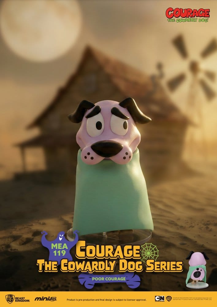 Courage the Cowardly Dog Mini Egg Attack Blind Box Figures Assortment 8 cm Box Qty 6 - Beast Kingdom Toys Blind Boxes