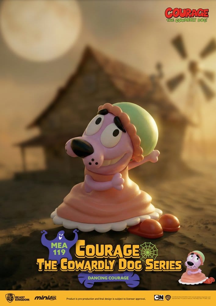 Courage the Cowardly Dog Mini Egg Attack Blind Box Figures Assortment 8 cm Box Qty 6 - Beast Kingdom Toys Blind Boxes