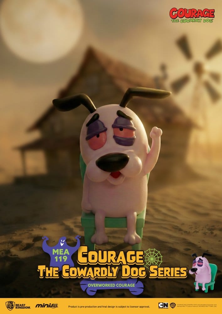 Courage the Cowardly Dog Mini Egg Attack Blind Box Figures Assortment 8 cm Box Qty 6 - Beast Kingdom Toys Blind Boxes