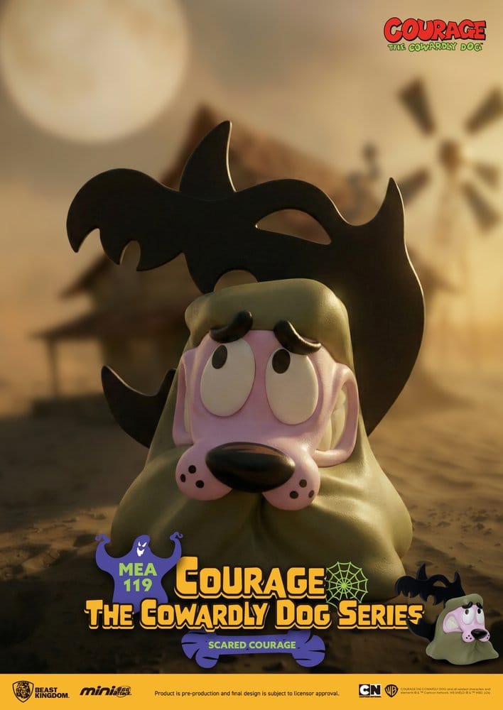 Courage the Cowardly Dog Mini Egg Attack Blind Box Figures Assortment 8 cm Box Qty 6 - Beast Kingdom Toys Blind Boxes