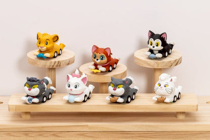 Disney Cats Mini Egg Attack Minifigures Pounce & Go Series Blind Box 8 cm Assortment Box Qty 6