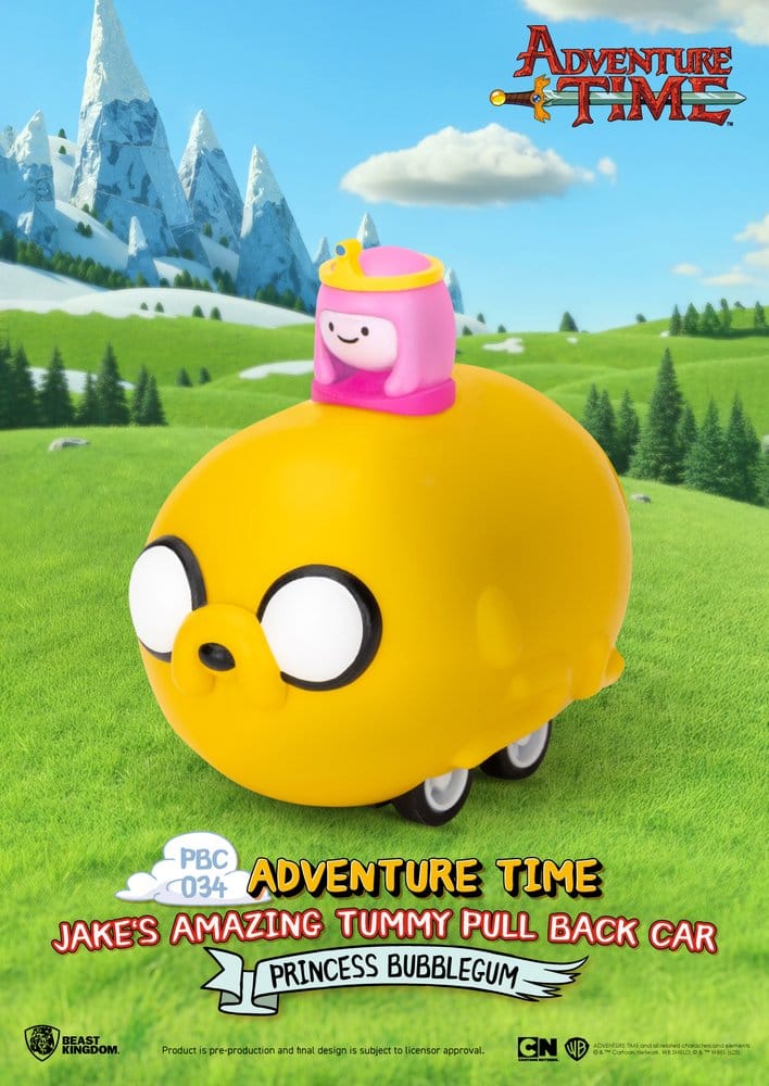 Adventure Time Pull Back Car Jake's Amazing Tummy 5 cm Blind Box Assortment 6 - Beast Kingdom Toys Blind Boxes