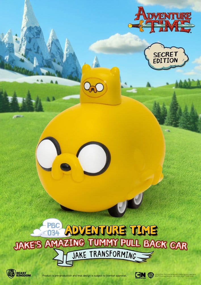 Adventure Time Pull Back Car Jake's Amazing Tummy 5 cm Blind Box Assortment 6 - Beast Kingdom Toys Blind Boxes