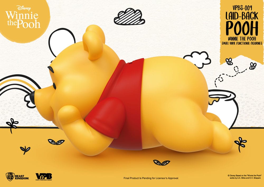 Winnie The Pooh Small Vinyl Bank laid-back Winnie 17 cm - Beast Kingdom Toys Piggy Banks