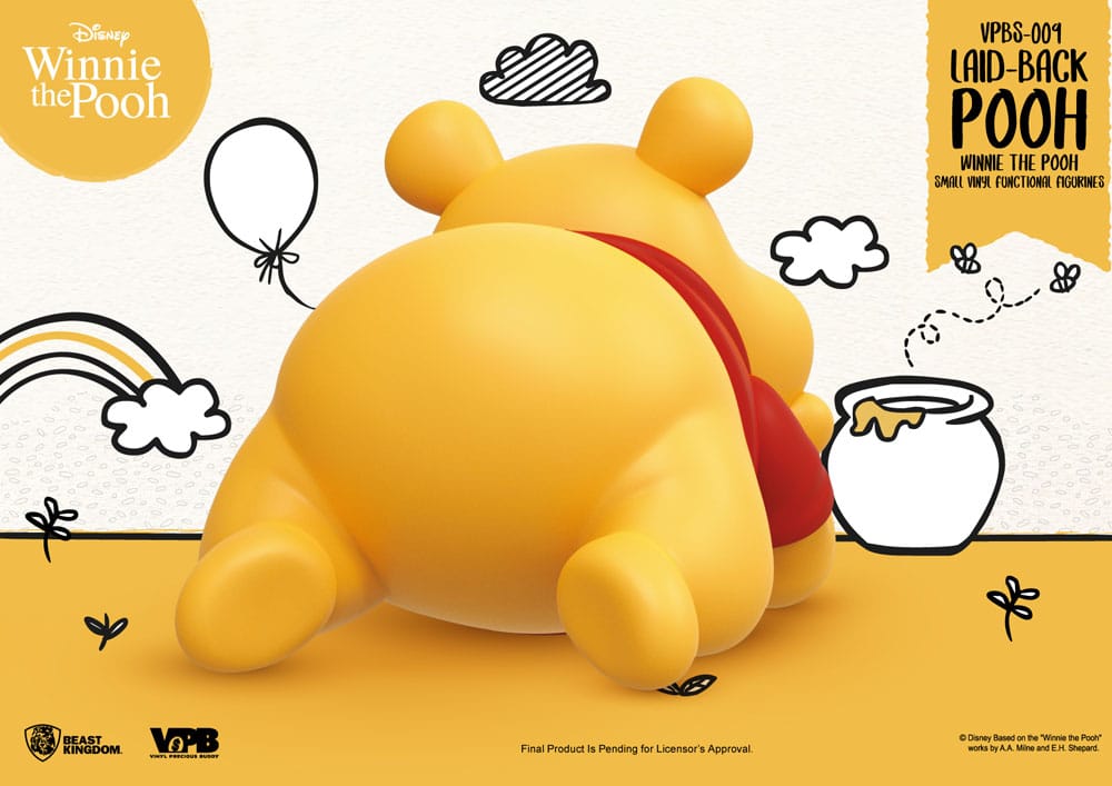 Winnie The Pooh Small Vinyl Bank laid-back Winnie 17 cm - Beast Kingdom Toys Piggy Banks