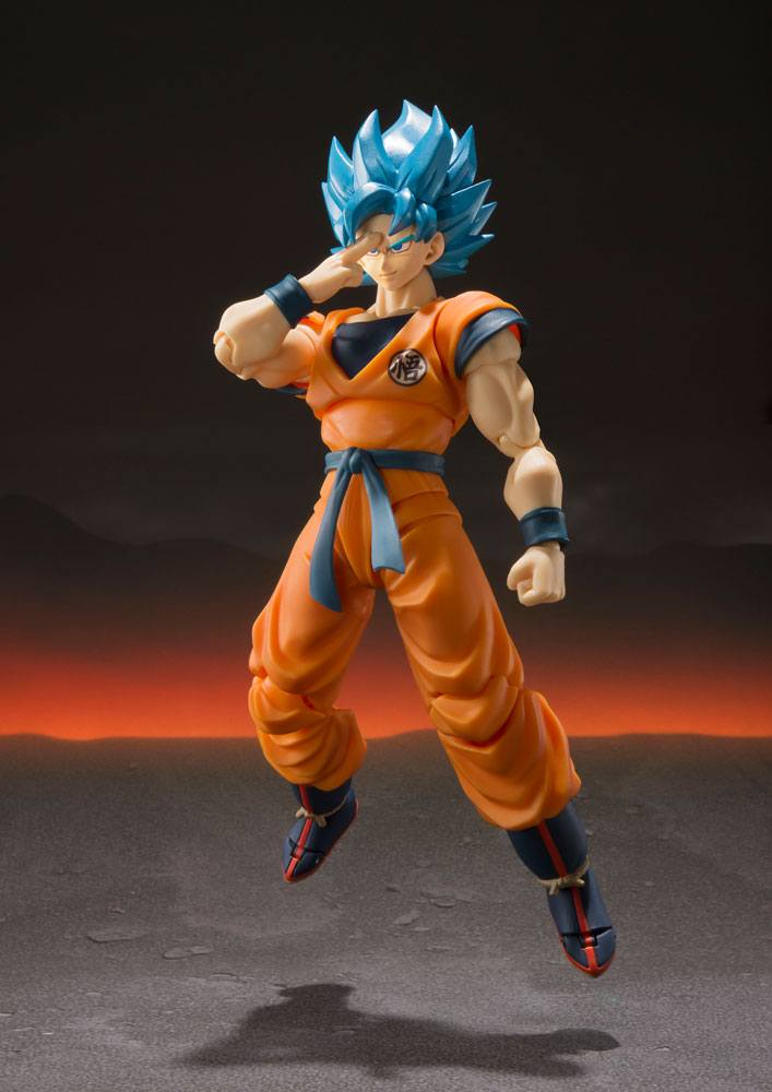 Dragon Ball Super Broly S.H. Figuarts Action Figure Super Saiyan God Super Saiyan Goku Super 14 cm - Bandai Tamashii Nations Action Figures