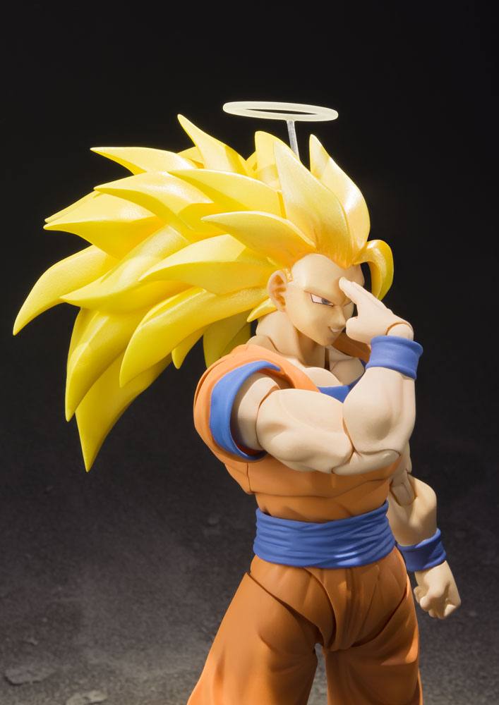 Dragon Ball Z S.H. Figuarts Action Figure SSJ 3 Son Goku 16 cm - Bandai Tamashii Nations Action Figures