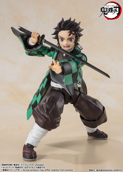 Demon Slayer: Kimetsu no Yaiba S.H. Figuarts Action Figure Tanjiro Kamado 14 cm - Bandai Tamashii Nations Action Figures