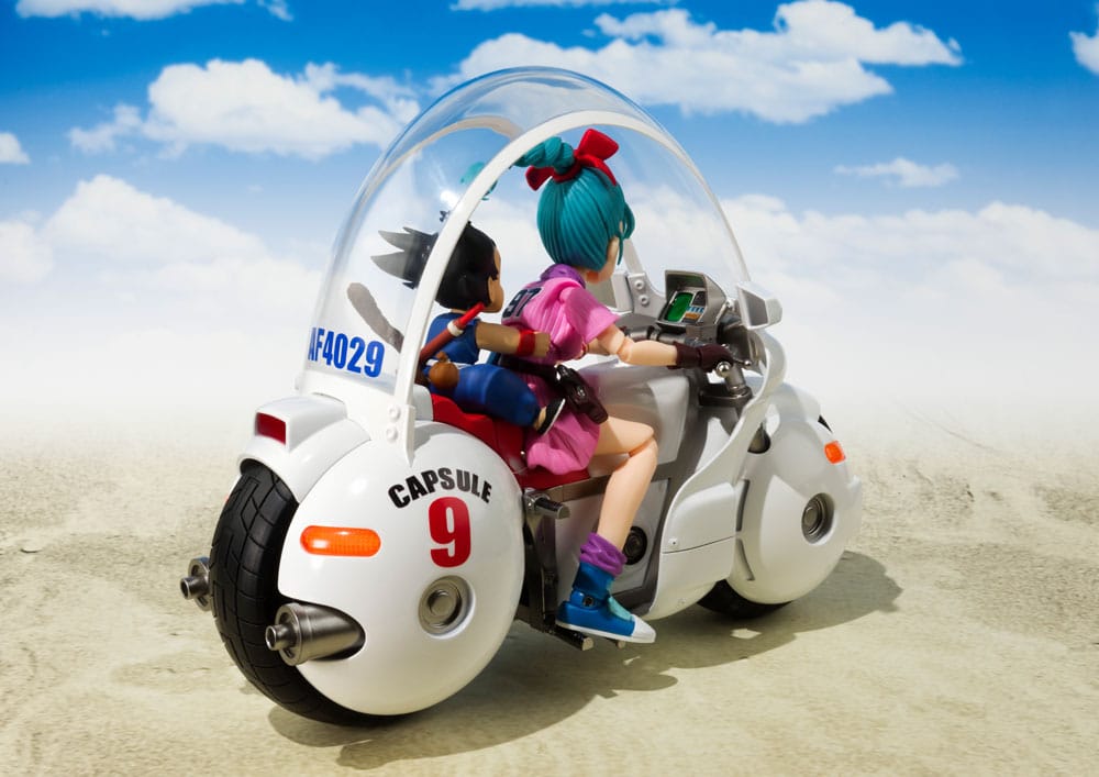 Dragon Ball S.H. Figuarts Vehicle with Figure Bulma's Motorcycle Hoipoi Capsule No. 9 - Bandai Tamashii Nations Vehicles