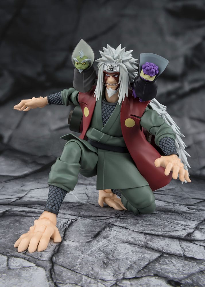Naruto S.H.Figuarts Action Figure Jiraiya Hidden Leaf Heroic Master Sage (Sage Mode Set) 17 cm - Bandai Tamashii Nations Action figures