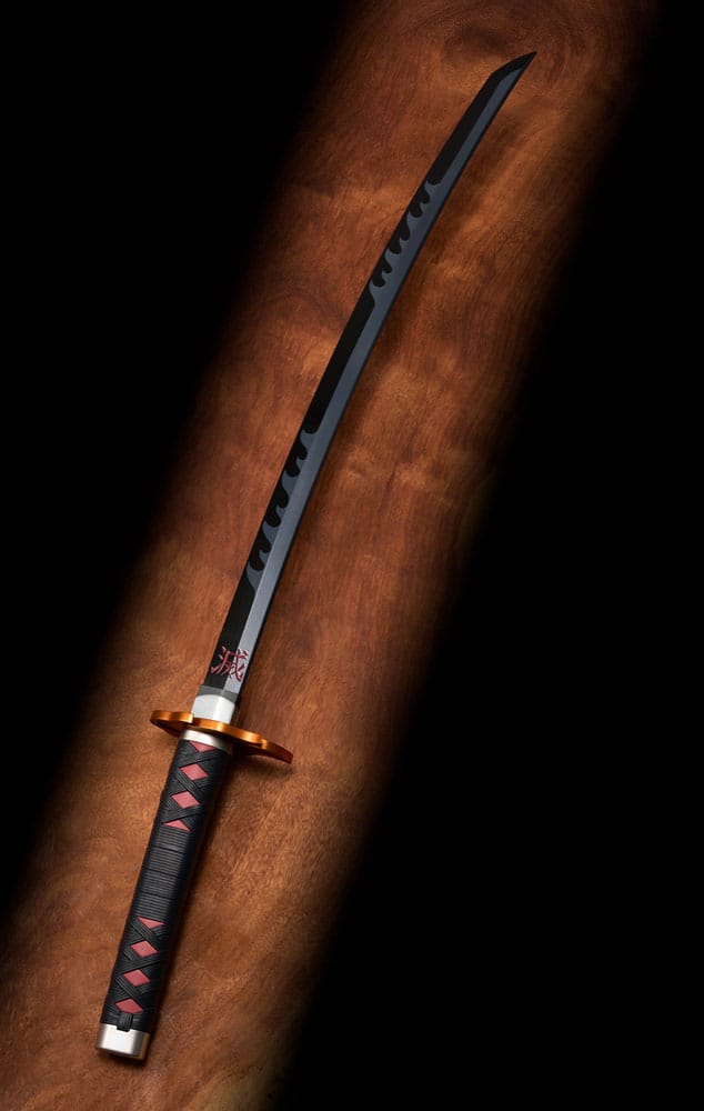Demon Slayer: Kimetsu no Yaiba Proplica Replica 1/1 Nichirin Sword (Tanjiro Kamado) Kyojuro Rengoku´s Sword Gueard Ver. 88 cm - Bandai Tamashii Nations Replicas: 1/1