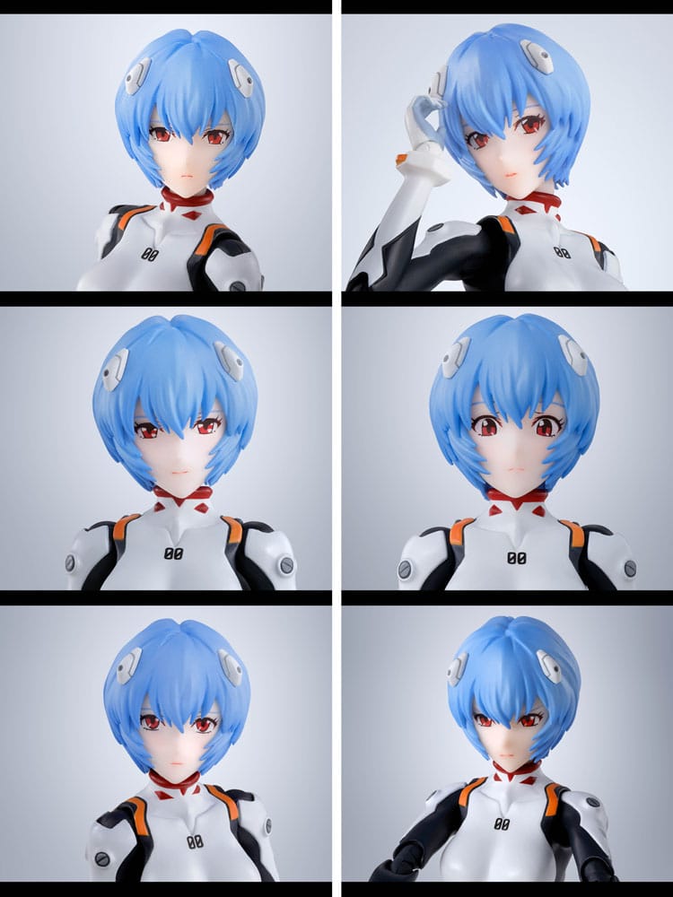 Neon Genesis Evangelion S.H.Figuarts Action Figure Rei Ayanami 14 cm - Bandai Tamashii Nations Action figures