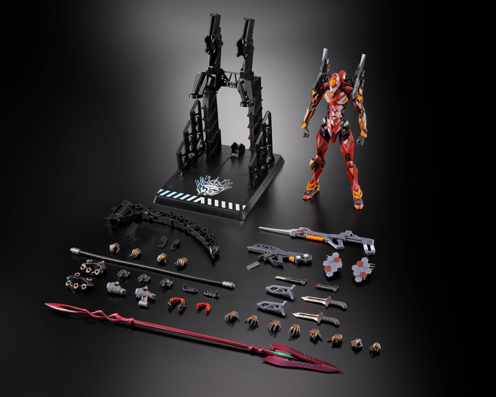 Neon Genesis Evangelion Metal Build Action Figure Eva Production Model-02 30th with the Spear of Cassius 22 cm - Bandai Tamashii Nations Action figures
