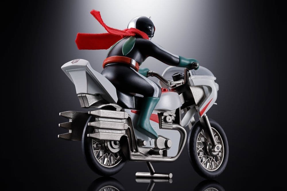 Kamen Rider Chogokin Diecast Action Figure Cyclone (Masked Rider 2) - Bandai Tamashii Nations Action Figures