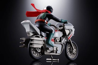 Kamen Rider Chogokin Diecast Action Figure Cyclone (Masked Rider 2) - Bandai Tamashii Nations Action Figures