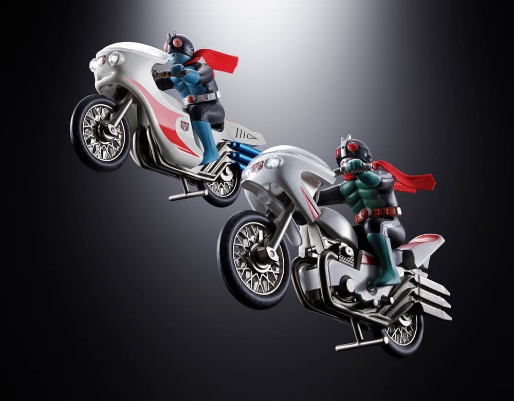 Kamen Rider Chogokin Diecast Action Figure Cyclone (Masked Rider 2) - Bandai Tamashii Nations Action Figures