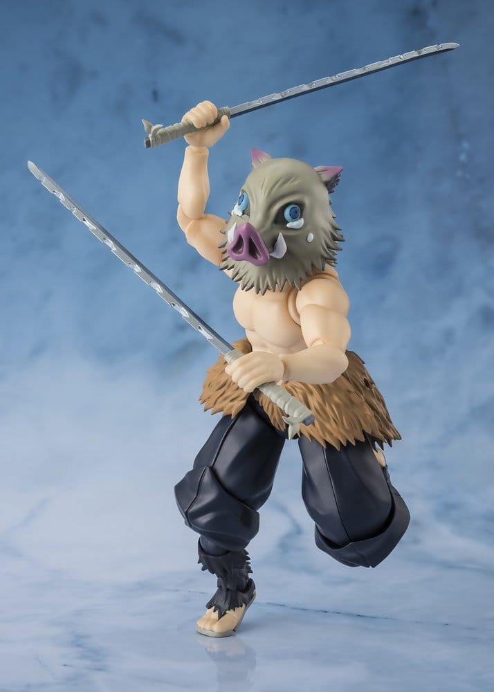 Demon Slayer: Kimetsu no Yaiba S.H. Figuarts Action Figure Inosuke Hashibira 14 cm - Bandai Tamashii Nations Action Figures