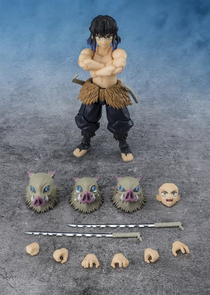 Demon Slayer: Kimetsu no Yaiba S.H. Figuarts Action Figure Inosuke Hashibira 14 cm - Bandai Tamashii Nations Action Figures