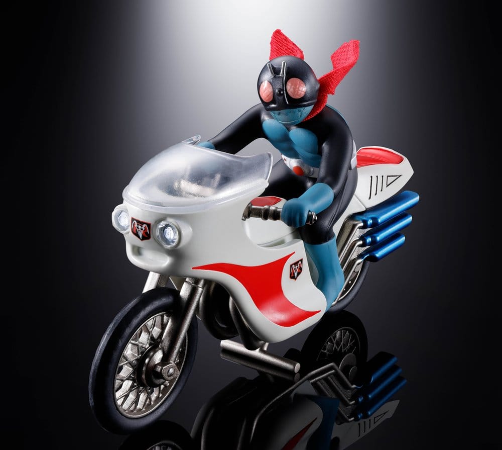 Kamen Rider Chogokin Diecast Action Figure Cyclone (Masked Rider 1) - Bandai Tamashii Nations Action Figures