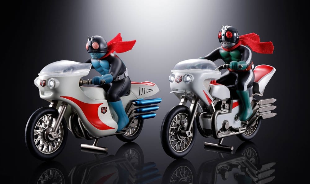 Kamen Rider Chogokin Diecast Action Figure Cyclone (Masked Rider 1) - Bandai Tamashii Nations Action Figures