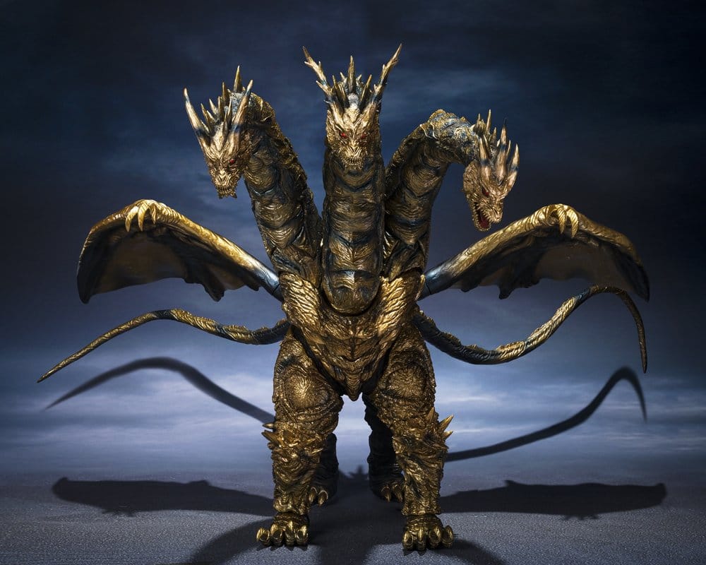 Godzilla S.H.MonsterArts Action Figure Kaizer Ghidorah - Bandai Tamashii Nations Action Figures