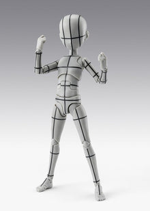 S.H.Figuarts Action Figure Body-Kun -Ken Sugimori- Edition -Wireframe- (Gray Color Ver.) 13 cm
