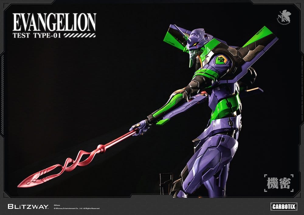 Evangelion Carbotix Action Figure Evangelion Unit-01 Test Type (Standard Ver.) 33 cm - Blitzway Action Figures