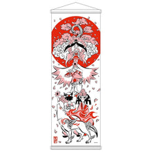 Okami 20th Anniversary Reprint Art Project Tapestry Spring 74 x 28 x - Capcom Home & Decor