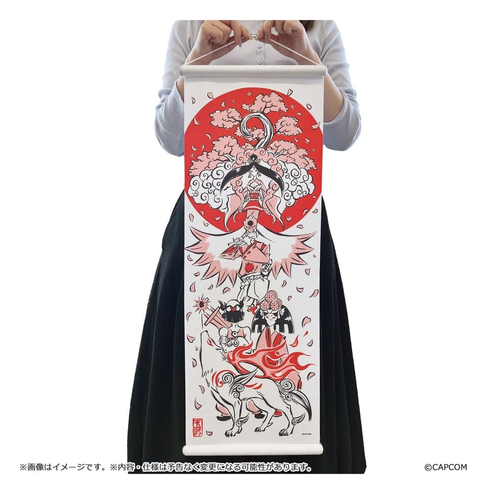 Okami 20th Anniversary Reprint Art Project Tapestry Spring 74 x 28 x - Capcom Home & Decor