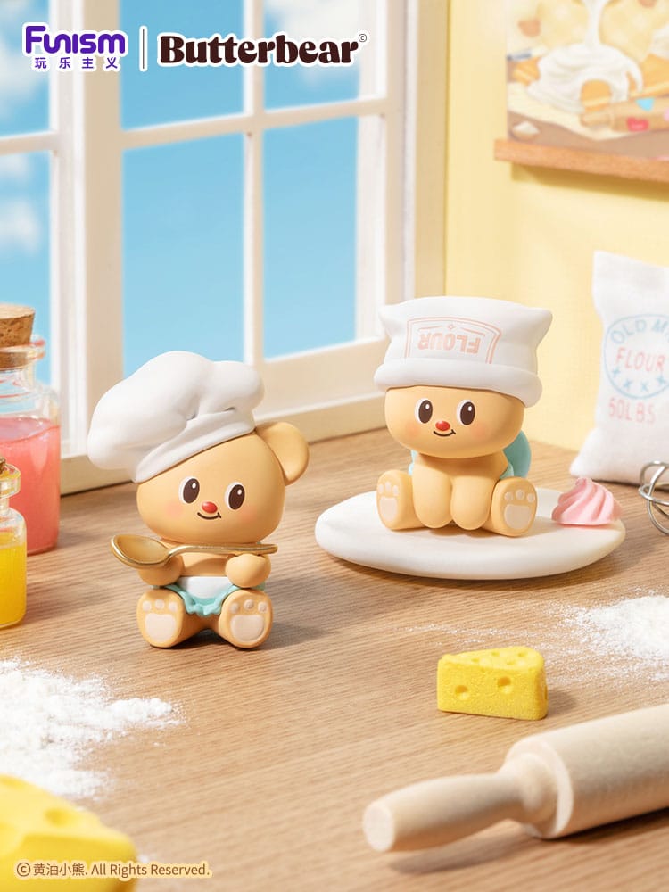 Butterbear Baked with Love Series Mini Figures 3-Pack Chubby Face Display Box Qty 6