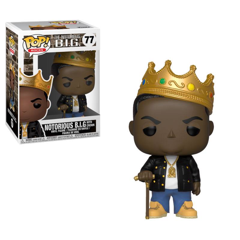 Notorious B.I.G. POP! Rocks Vinyl Figure Notorious B.I.G. with Crown - Funko POP! Figures