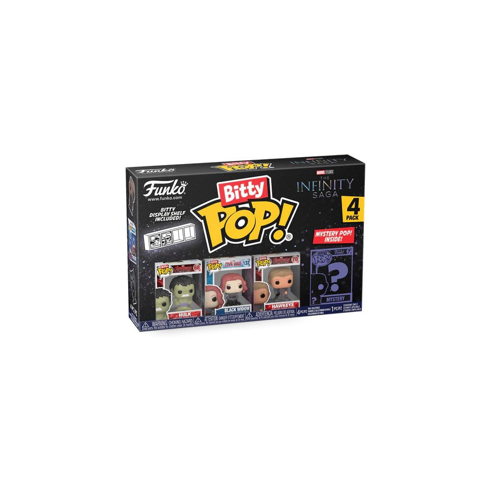 Marvel Bitty POP! Vinyl Figure 4-Pack Hulk 2,5 cm - Funko Mini Figures, POP! Figures